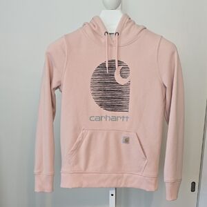 Carhartt Women's Light Pink Logo Hoodie
